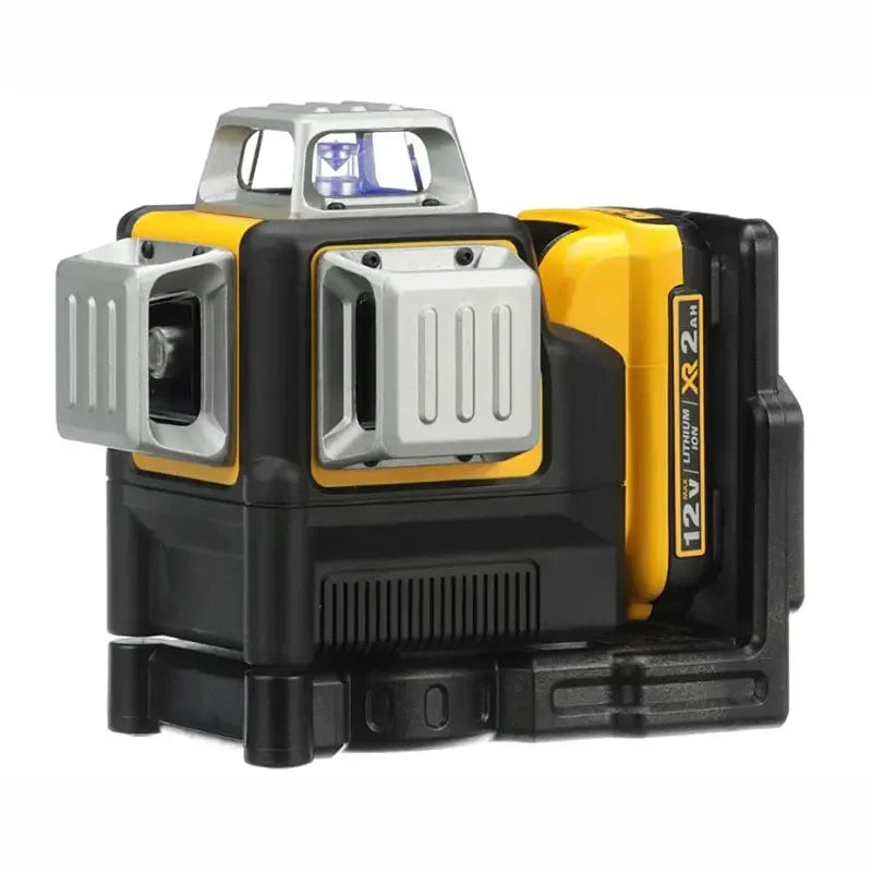 DW089LG 3 Sides*360 Degree Vertical 12V Lithium Battery 12 Lines Laser Level Horizontal Green Meter Outdoor